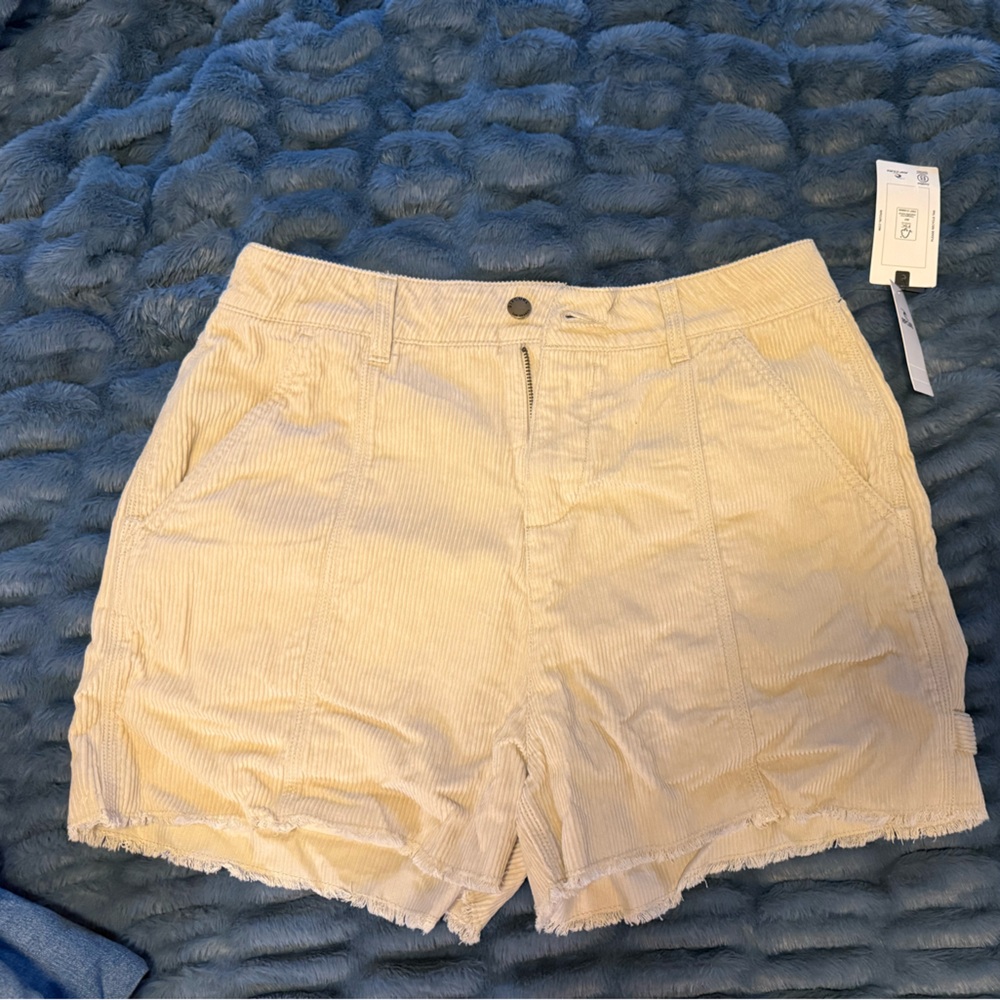 Rip Curl High Waist Cream Shorts